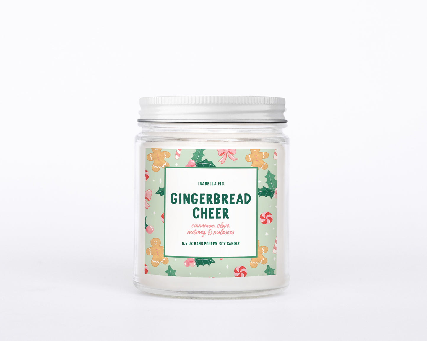 Gingerbread Cheer Candle