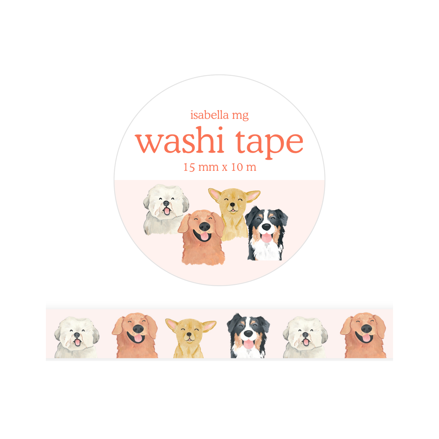 Happy Pups - Washi Tape