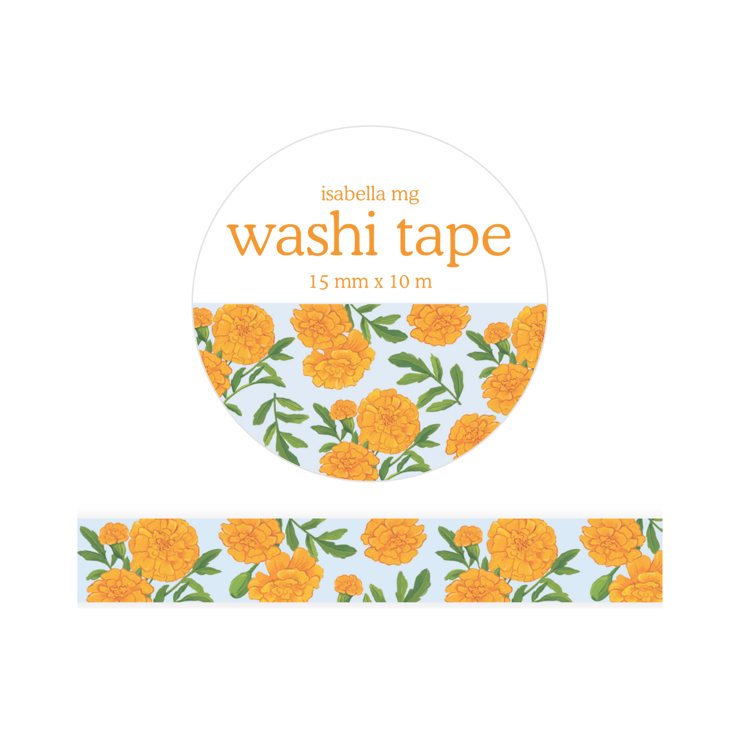 Marigold Blooms - Washi Tape