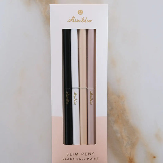 Neutral Matte Slim Pen, Set of Four