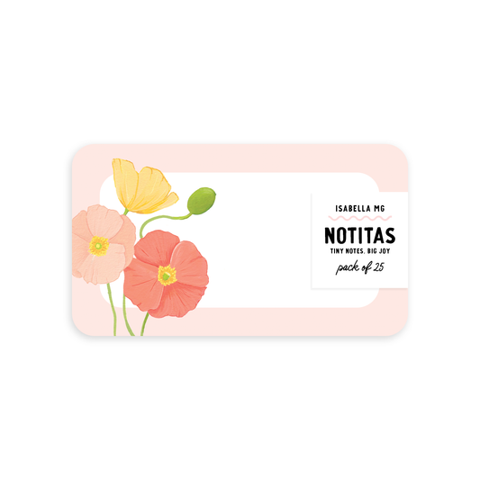 Poppy Notitas - Mini Notes *PREORDER