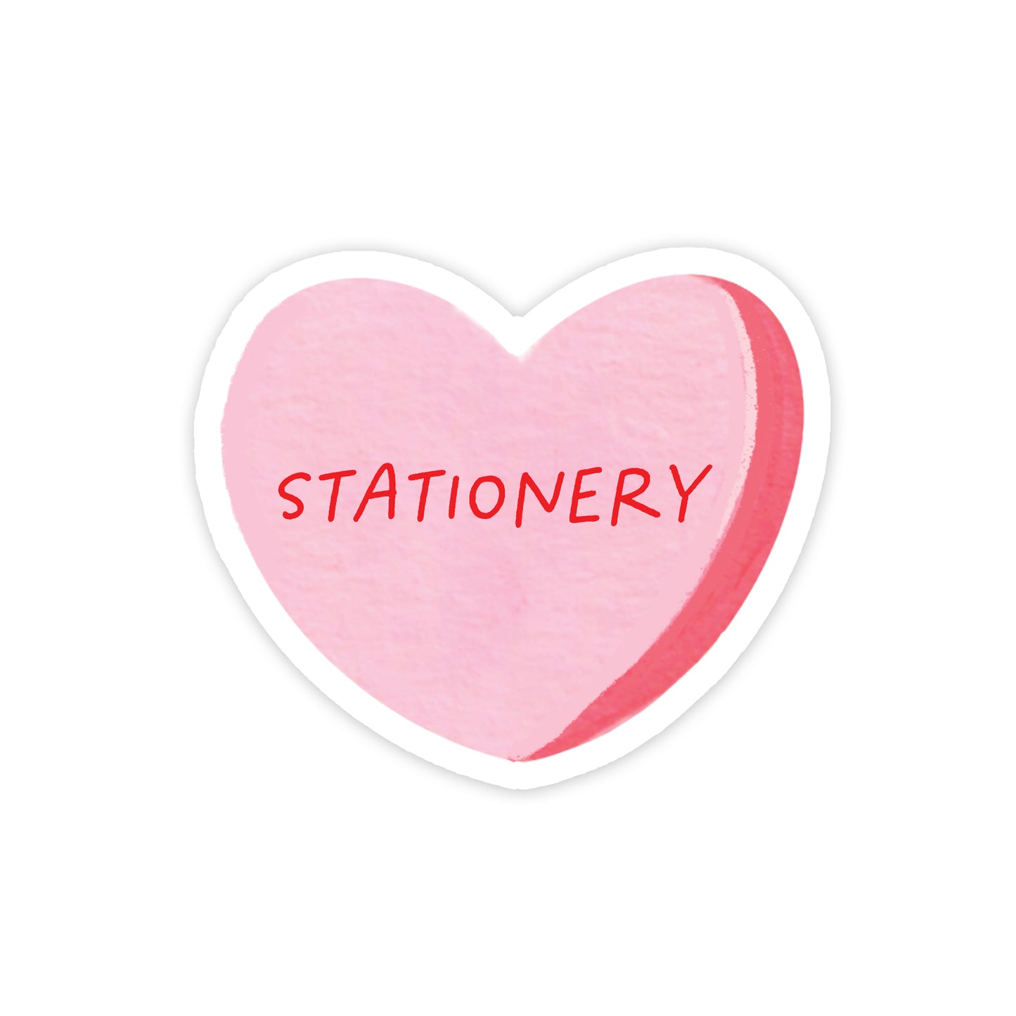 Stationery Candy Heart Sticker