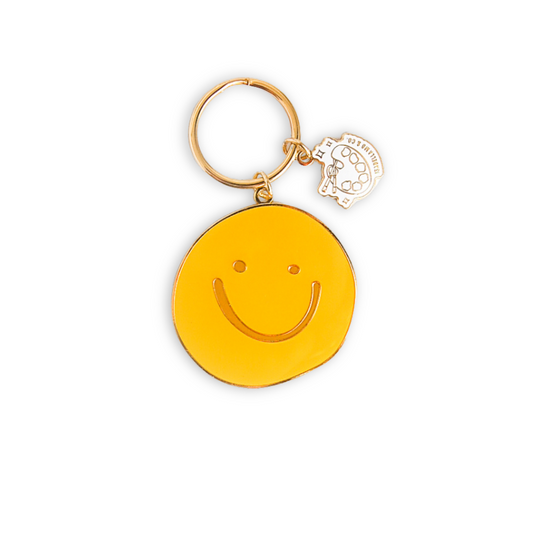 Smiley Enamel Keychain