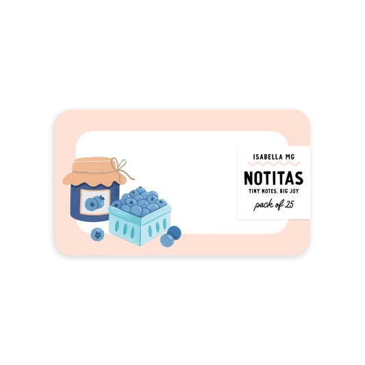 Blueberry Jam Notitas - Mini Notes