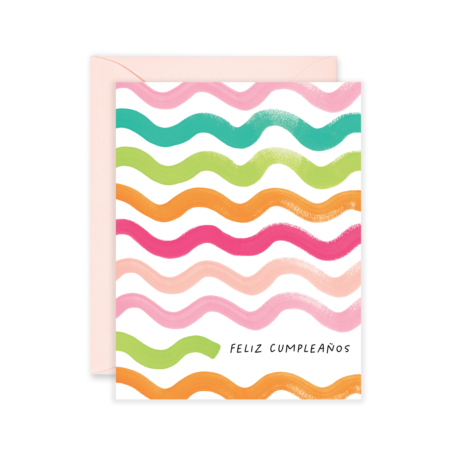 Feliz Cumpelaños Waves - Spanish Birthday Card