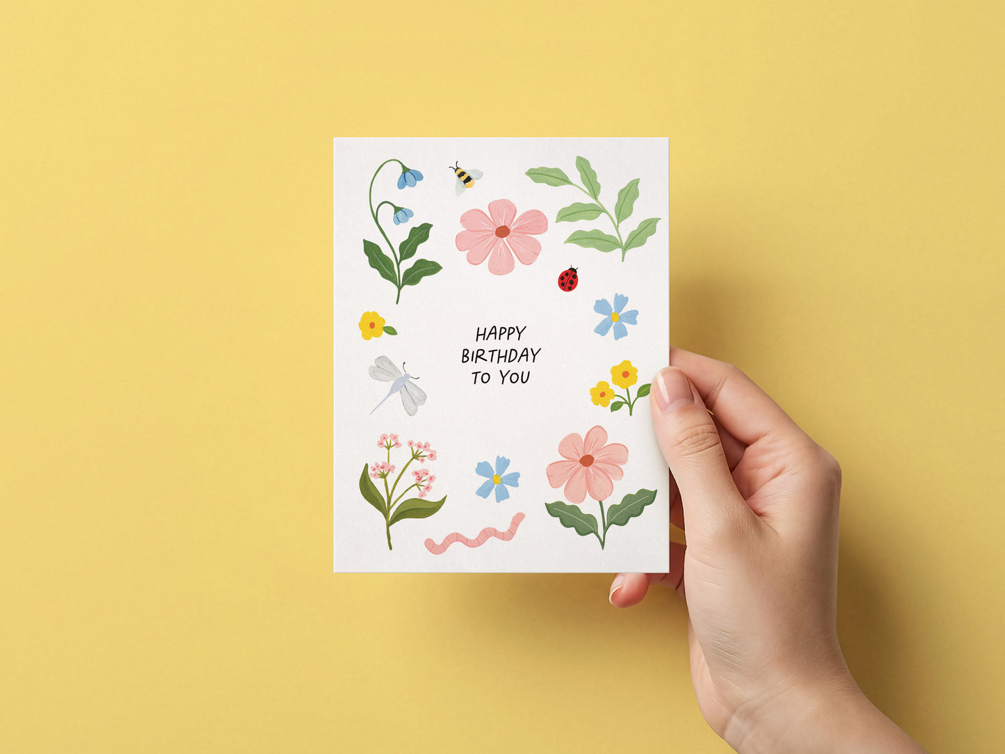 Garden Party Birthday Greeting Card