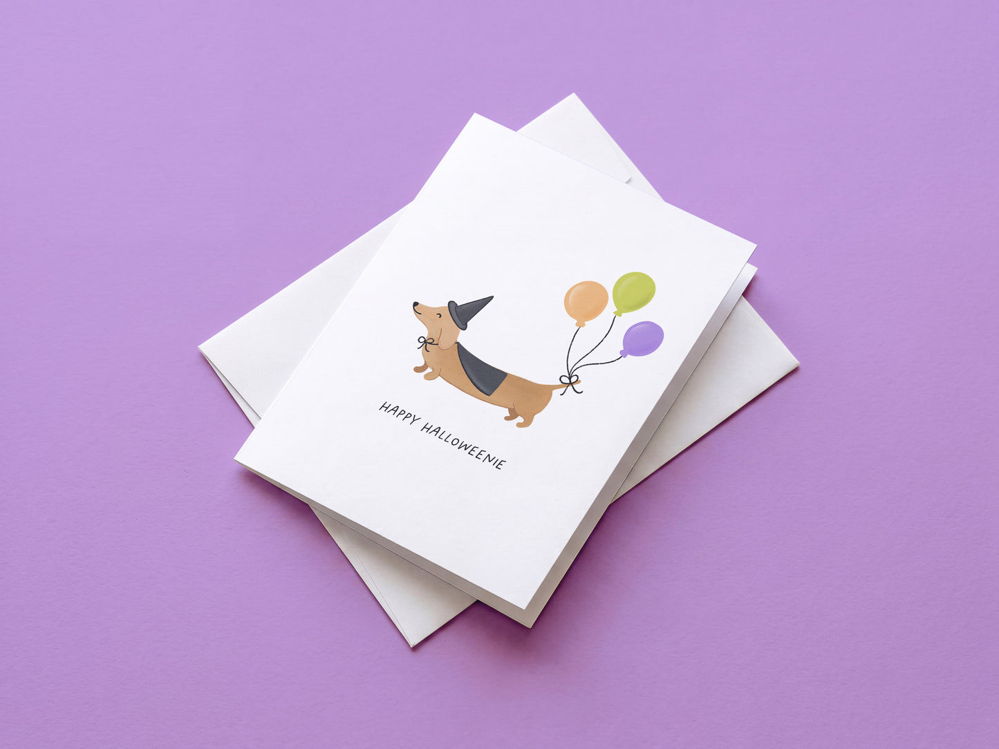 Happy Halloweenie Greeting Card