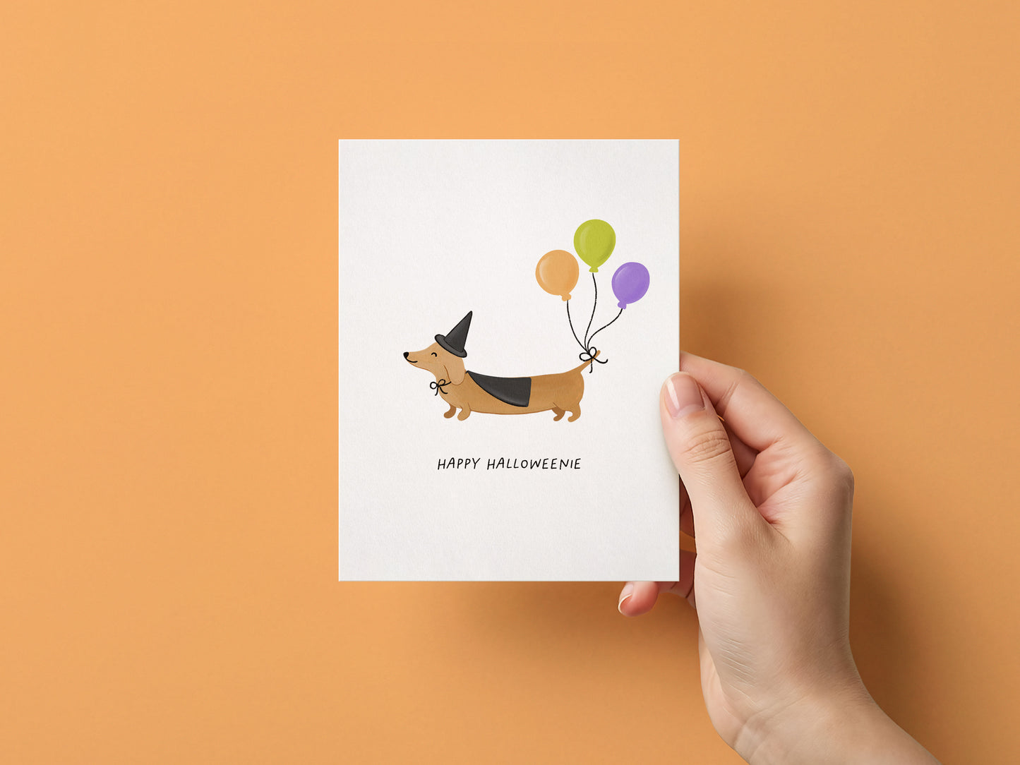 Happy Halloweenie Greeting Card
