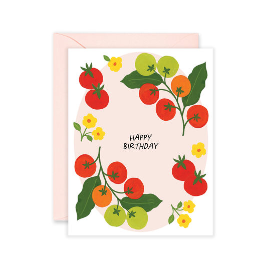 Tomato Birthday Greeting Card