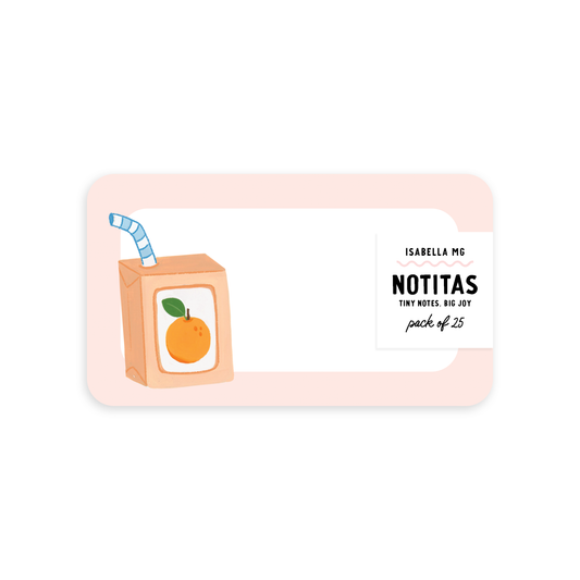 Juice Box Notitas - Mini Notes