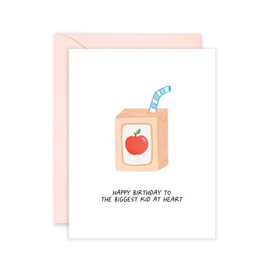 Juice Box Birthday Greeting Card