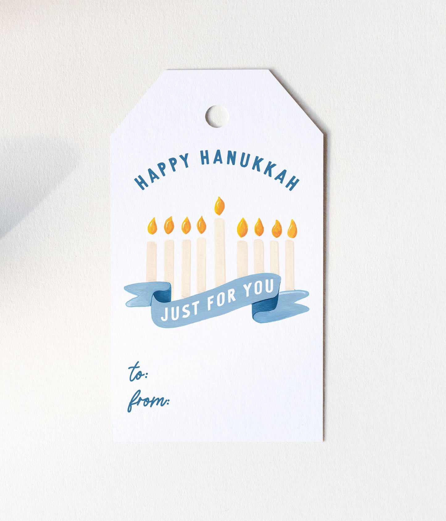 Just For You Hanukkah Gift Tag Set
