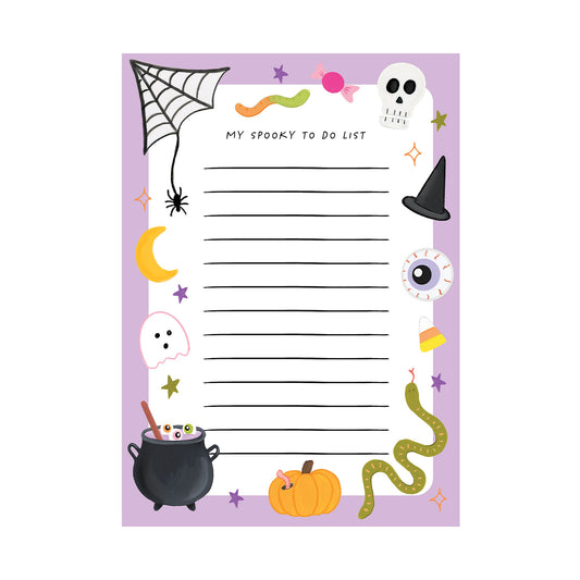 Spooky To Do List - Halloween Notepad