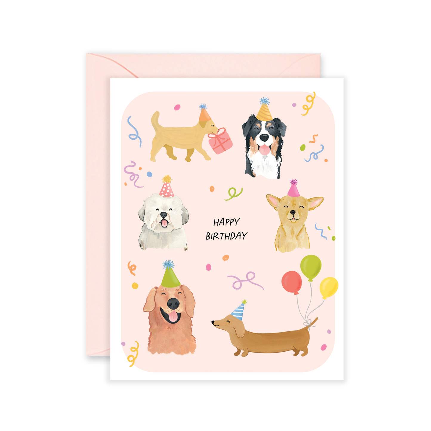 Party Pups Greeting Card