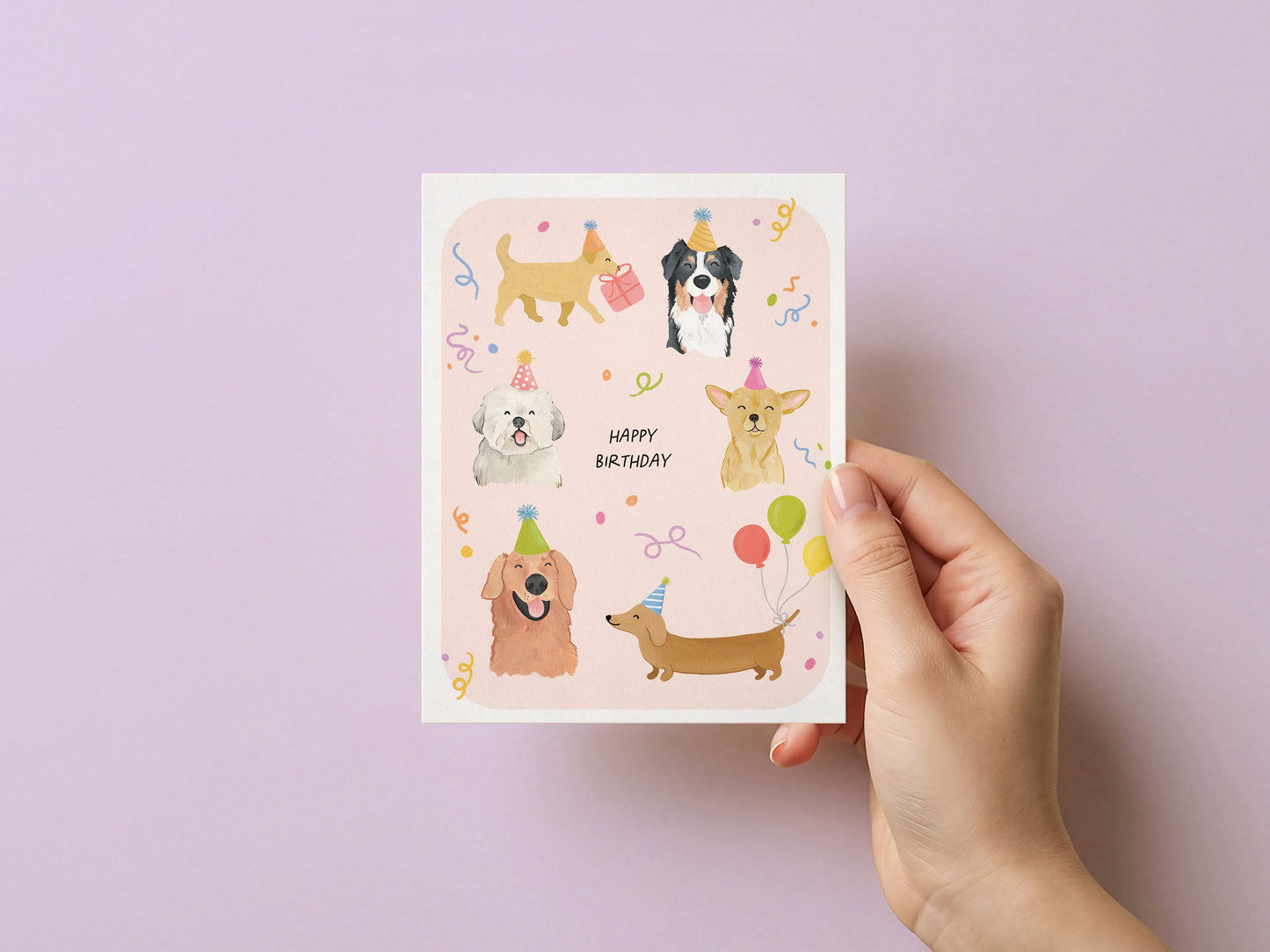 Party Pups Greeting Card