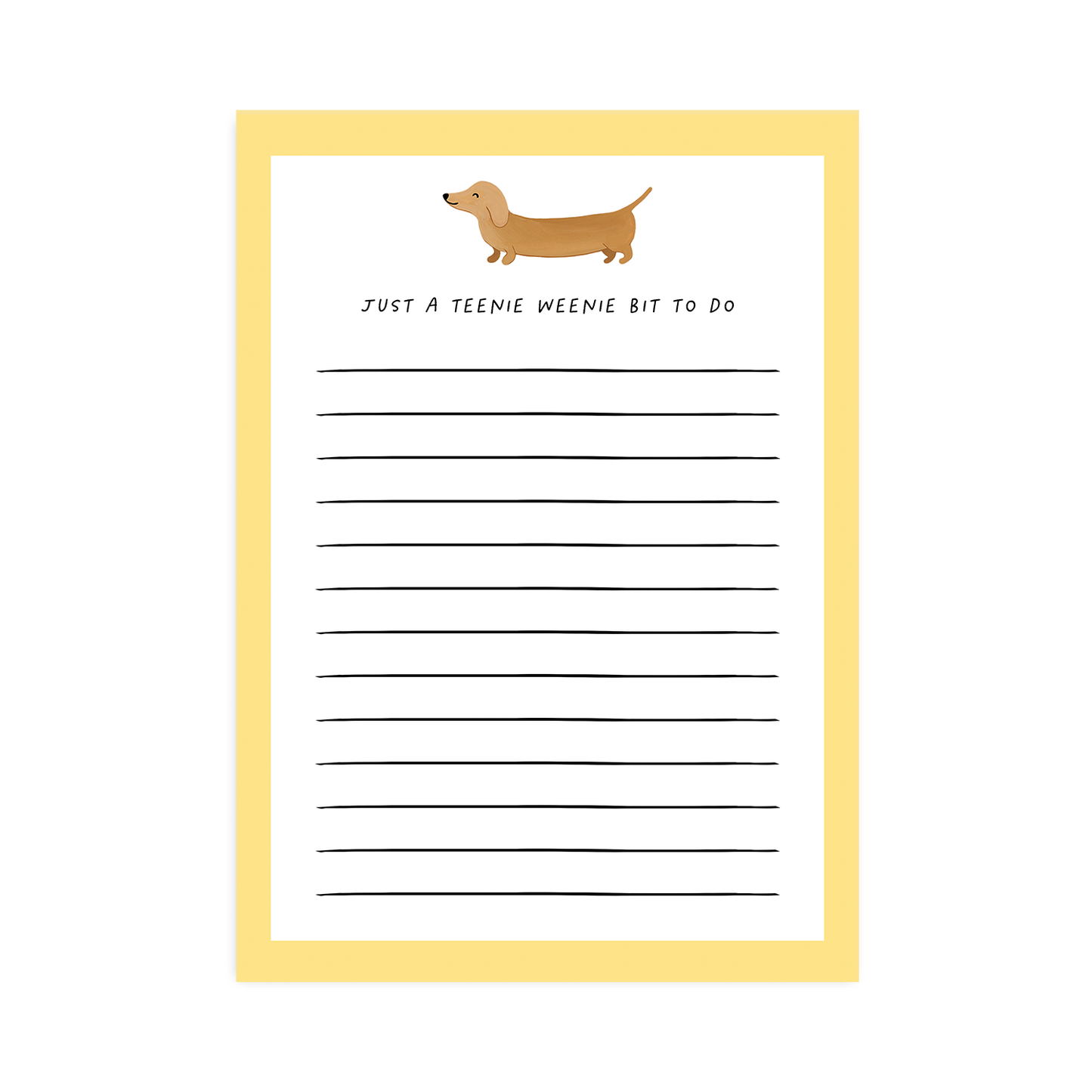 A Teenie Weenie Bit To Do Notepad