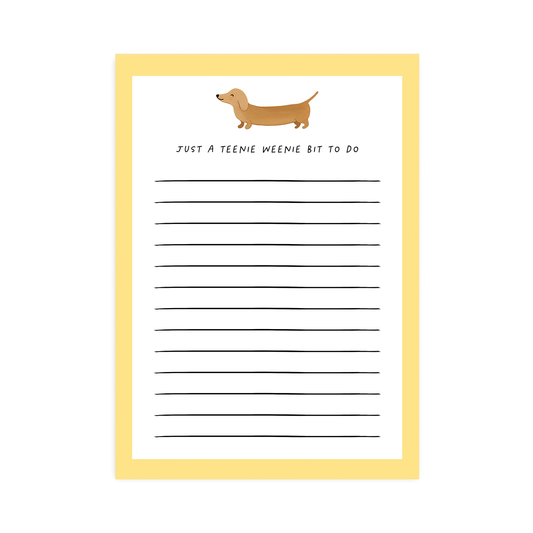 A Teenie Weenie Bit To Do Notepad