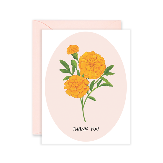 Marigold Thank You Greeting Card