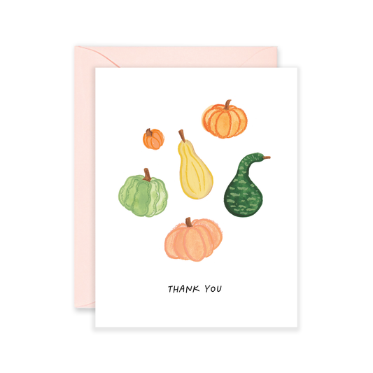 Thank You Pumpkins Greeting Card