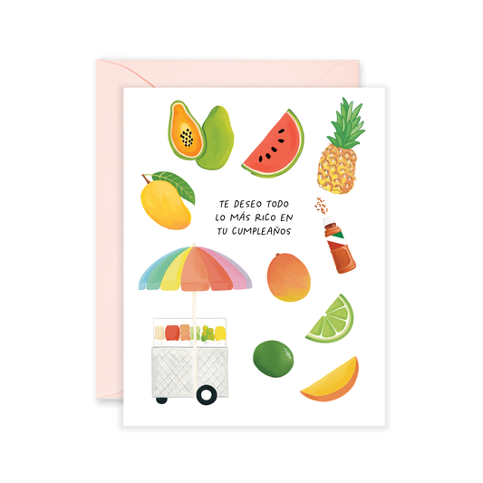 Todo Lo Mas Rico Greeting Card