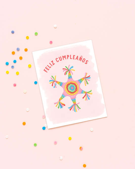 Feliz Cumpleaños Piñata Greeting Card