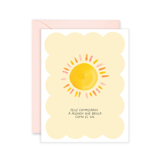 Como El Sol Cumpelaños - Spanish Birthday Card