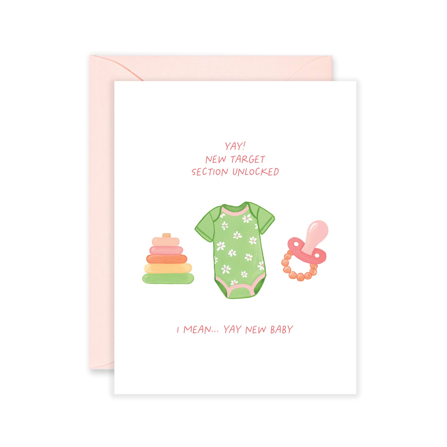 Target Baby - Funny New Baby Greeting Card