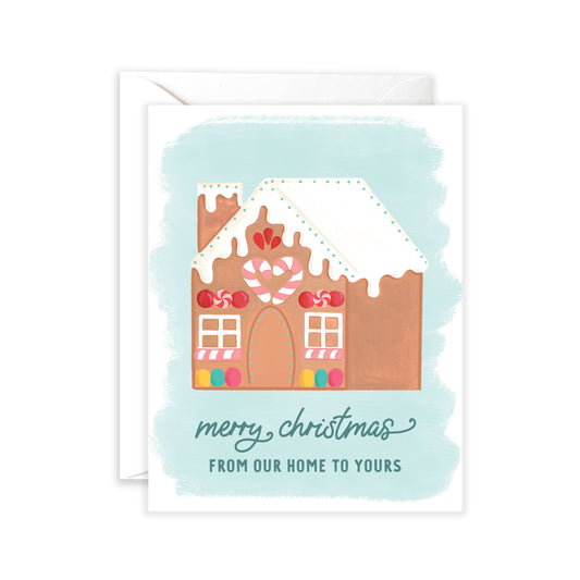Gingerbread Home Christmas Card