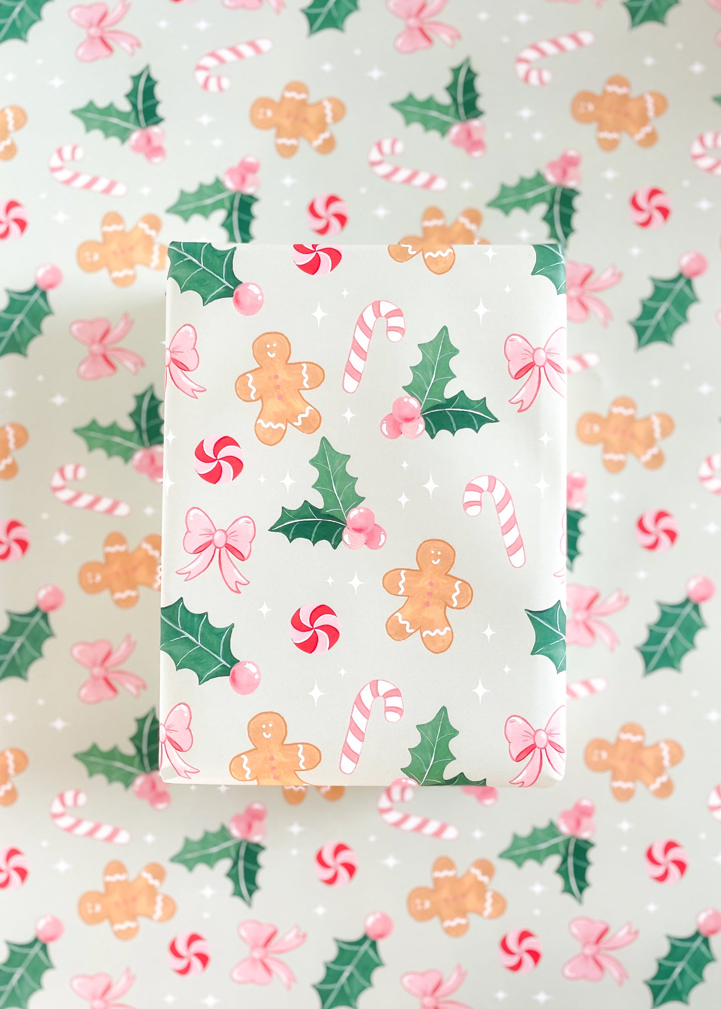 Gingerbread Cheer Wrapping Paper
