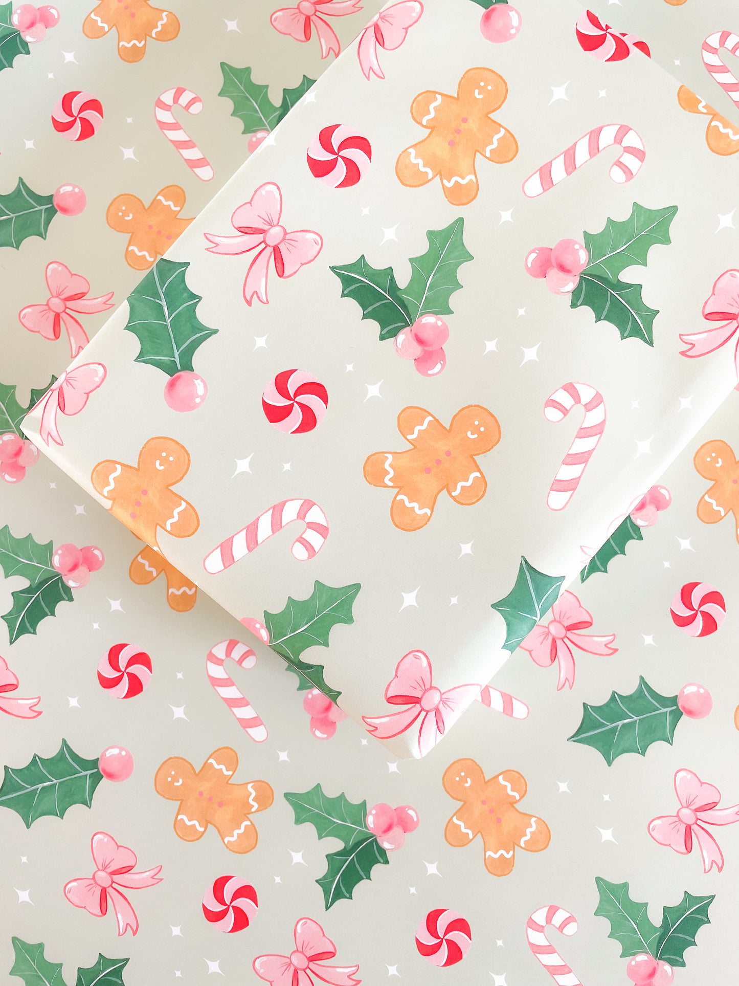 Gingerbread Cheer Wrapping Paper