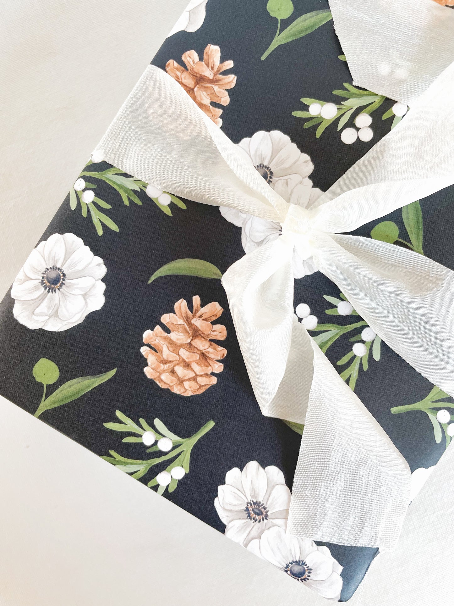 Winter Anemones Holiday Gift Wrap