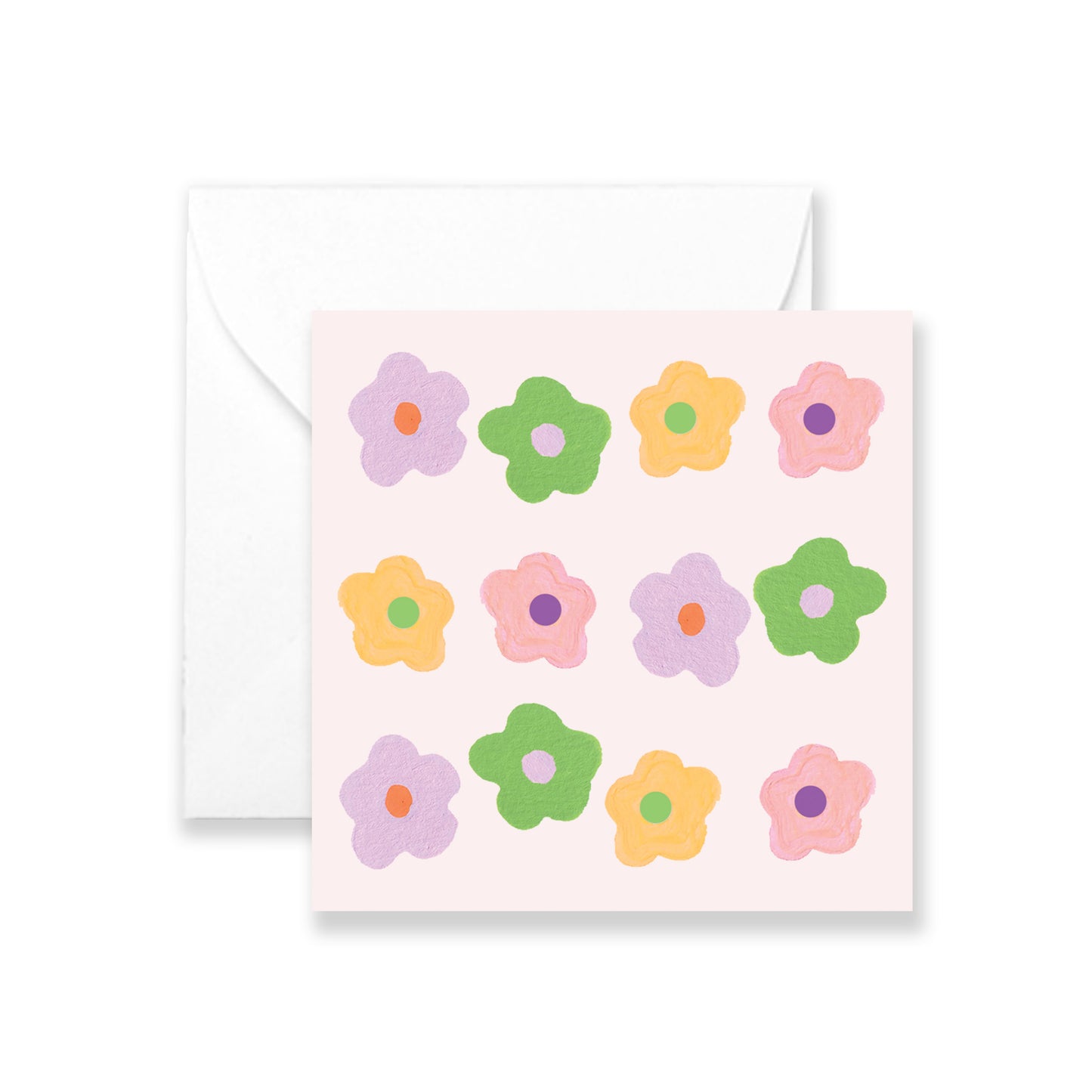 Colorful Daisies - Izzy Mini Greeting Card