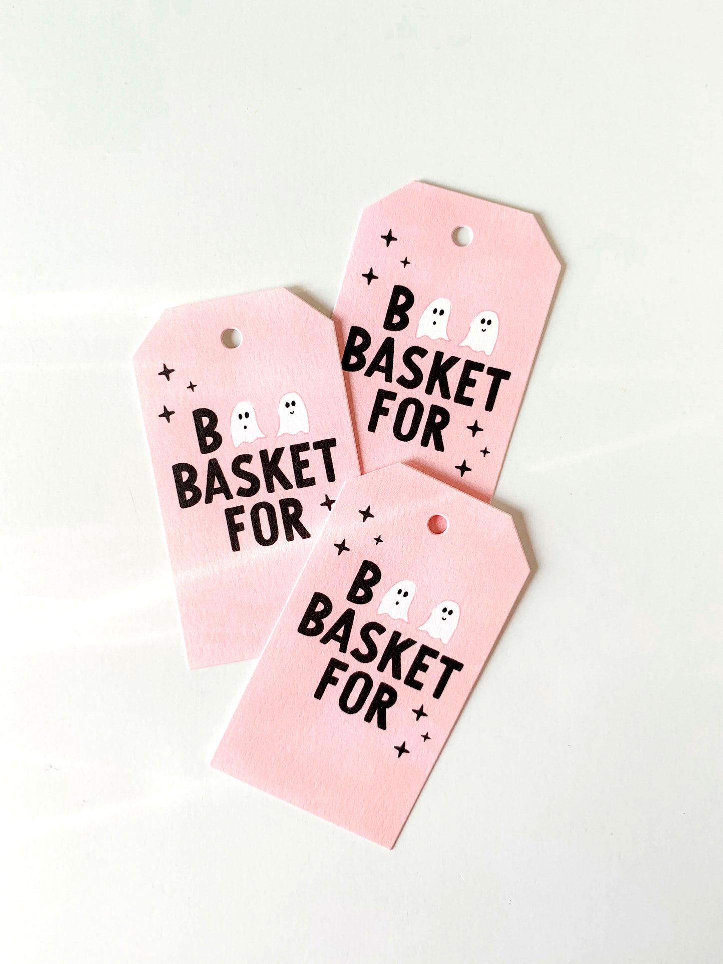 Boo Basket Ghosts Gift Tags