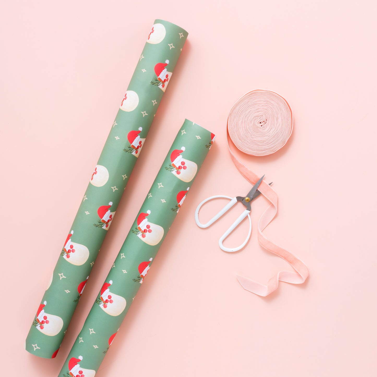 Santa Cocktail Holiday Gift Wrap