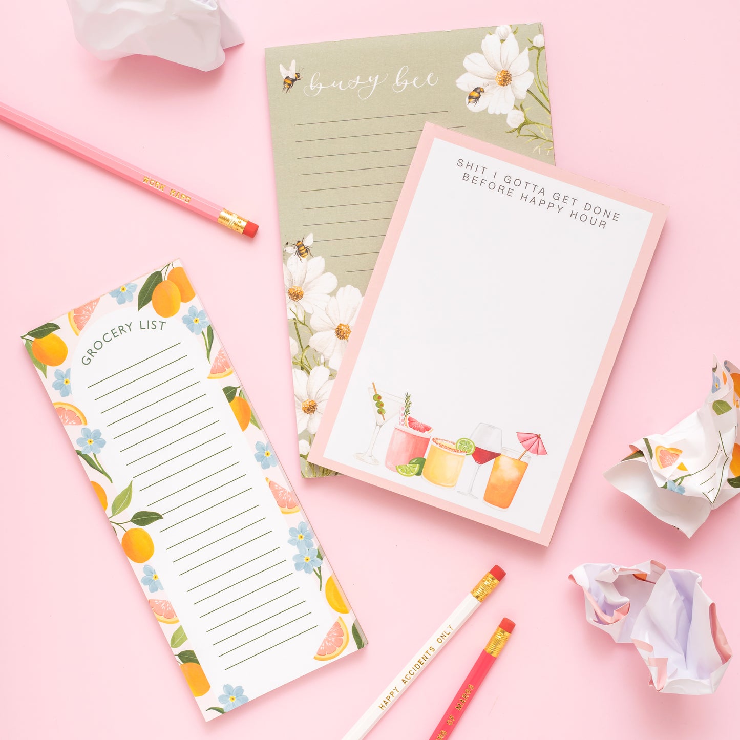 Orange Blossom Grocery List Notepad