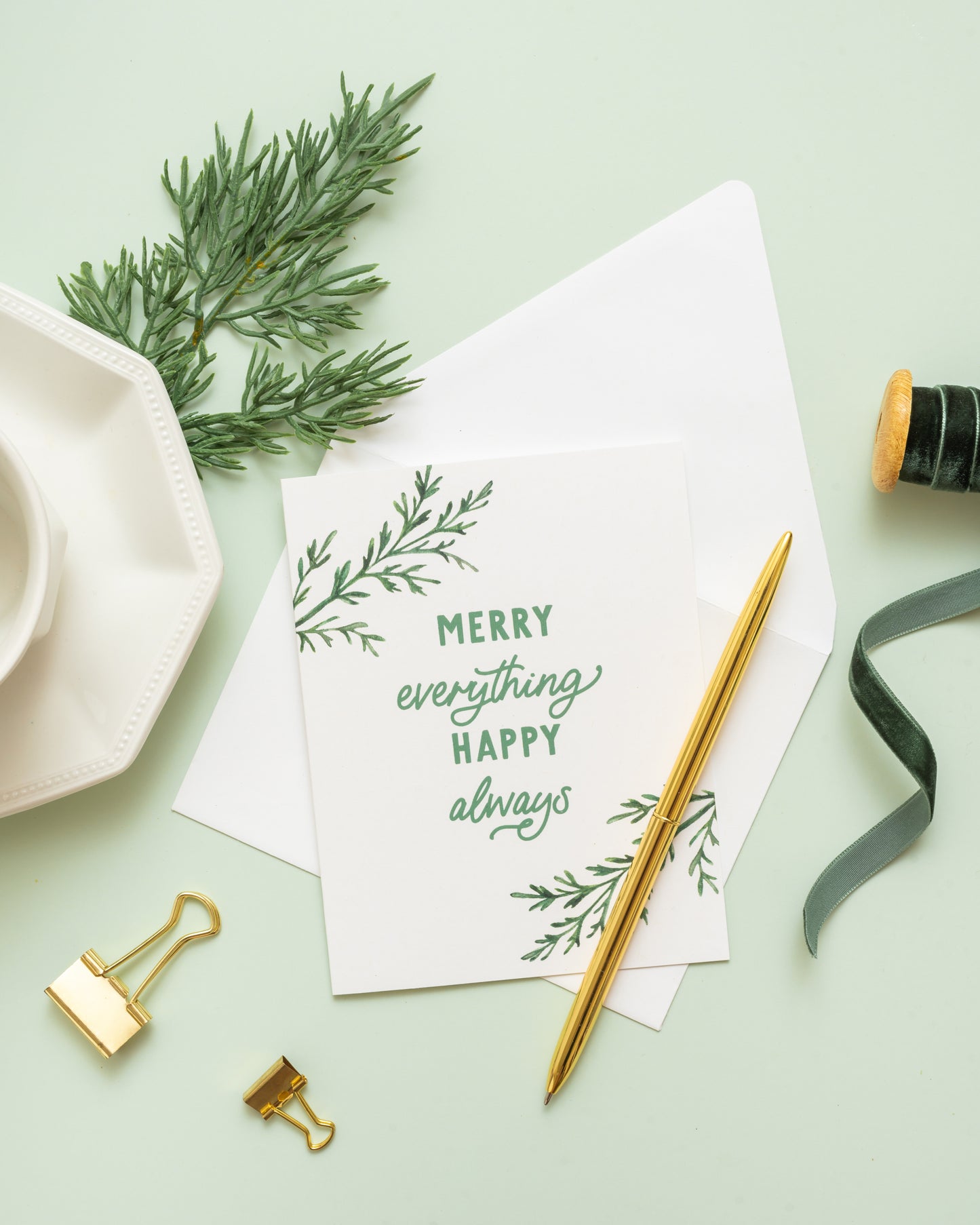Merry Everything Happy Always Greeting Card