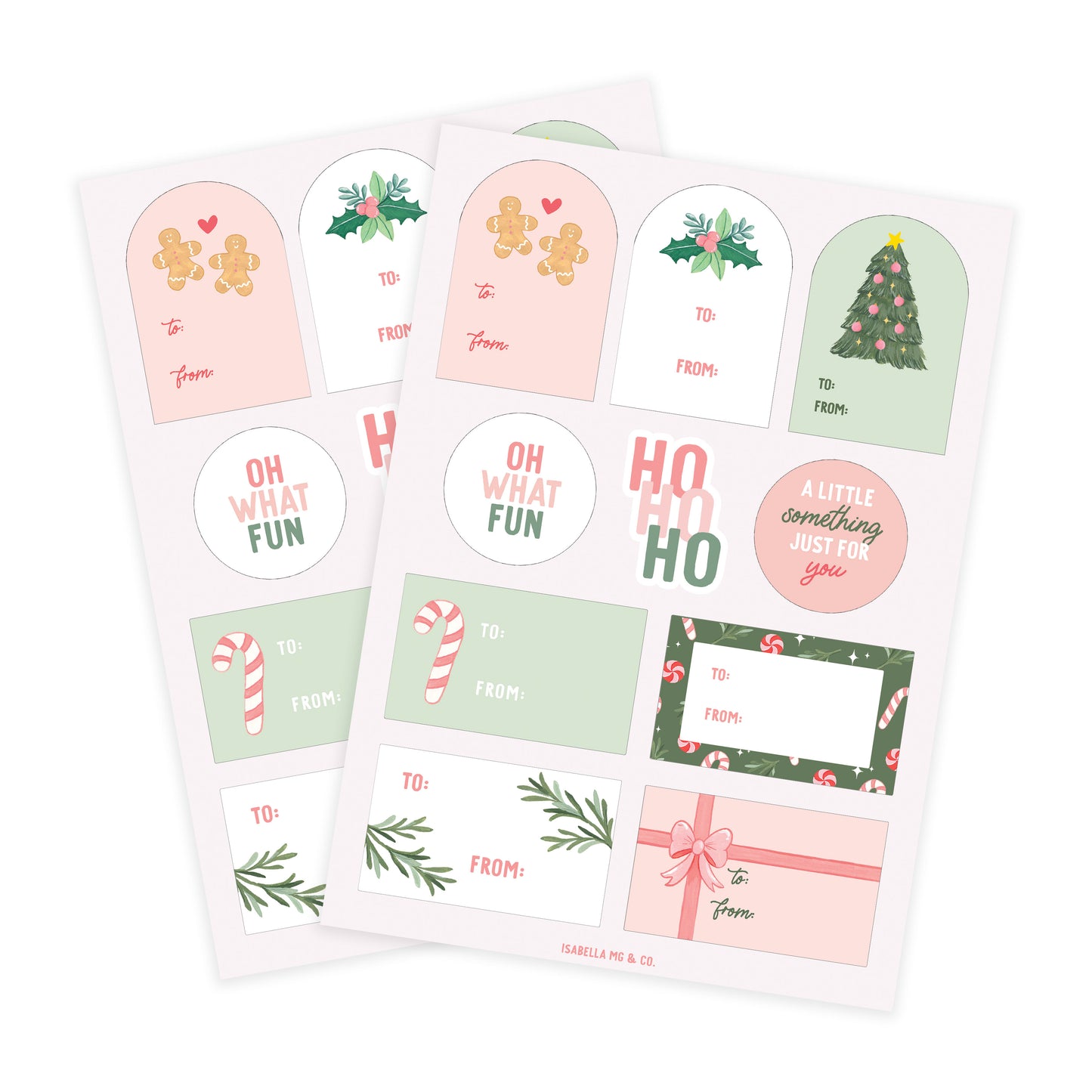 Oh So Jolly Gift Stickers | Holiday Sticker Sheet