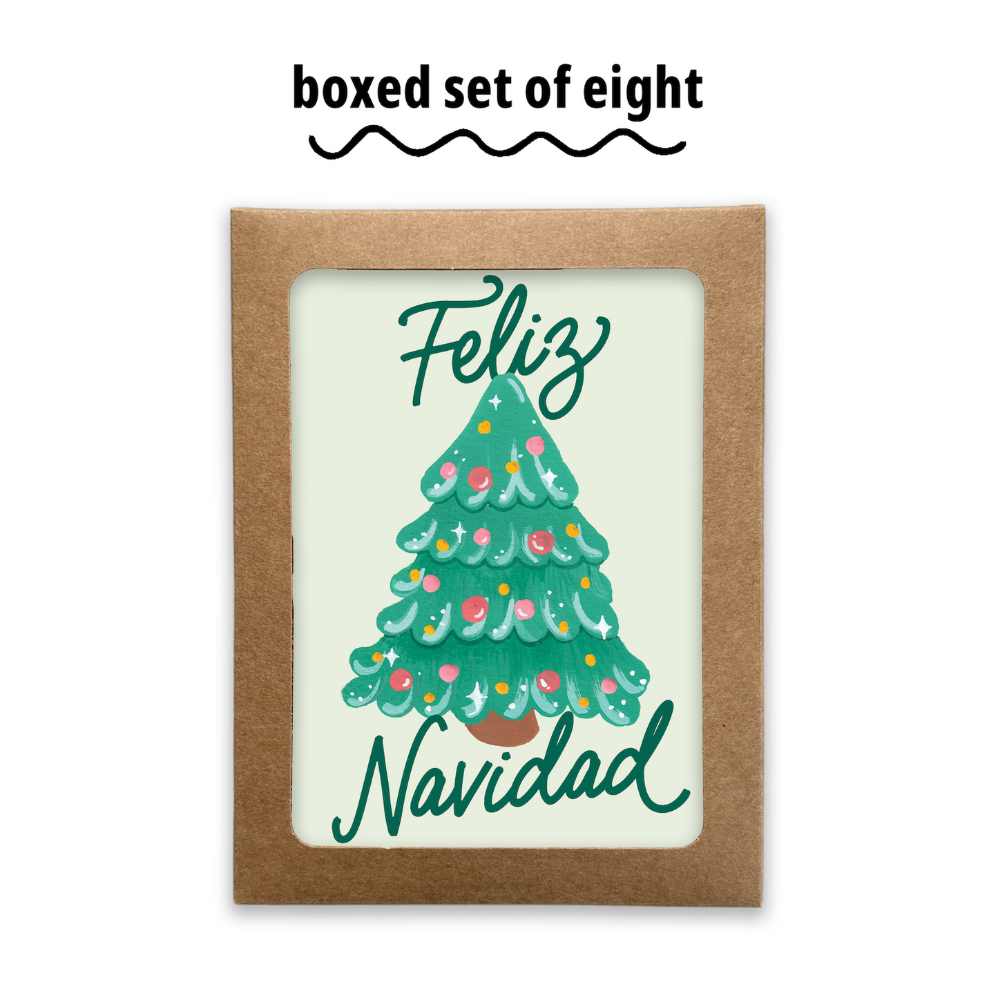 Feliz Navidad Tree Greeting Card