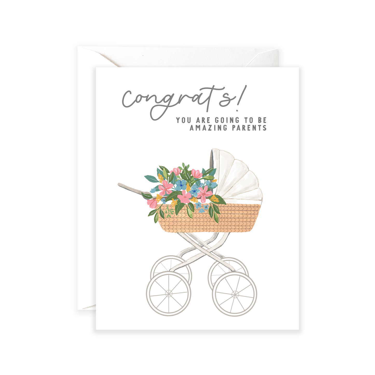 Amazing Parents Carriage Greeting Card