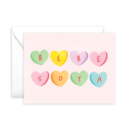 Bebesota Candy Hearts Card