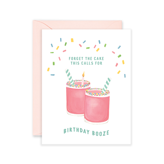 Birthday Booze Greeting Card