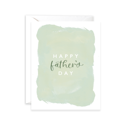 Happy Father's Day Brushstrokes Greeting Card