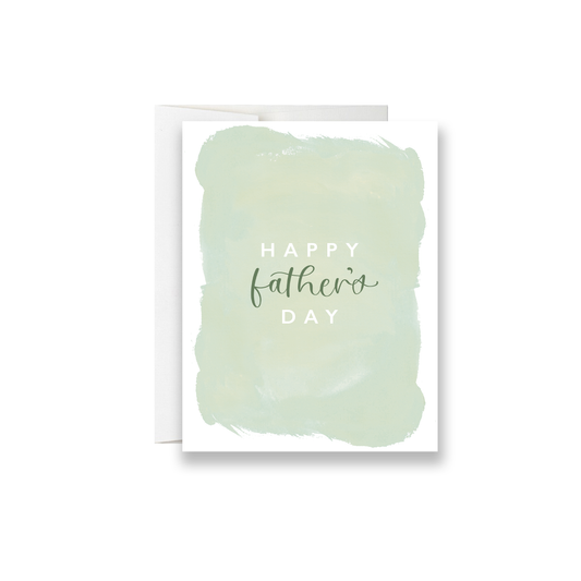 Happy Father's Day Brushstrokes Greeting Card