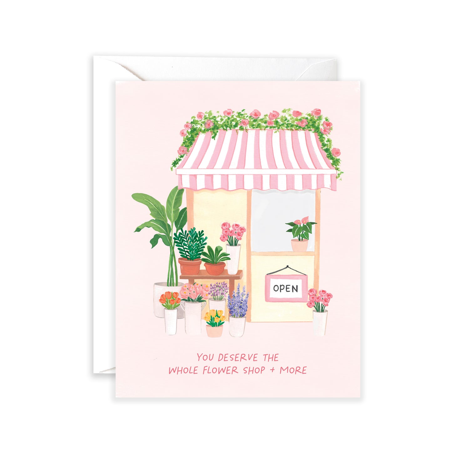 Flower Shop Greeting Card