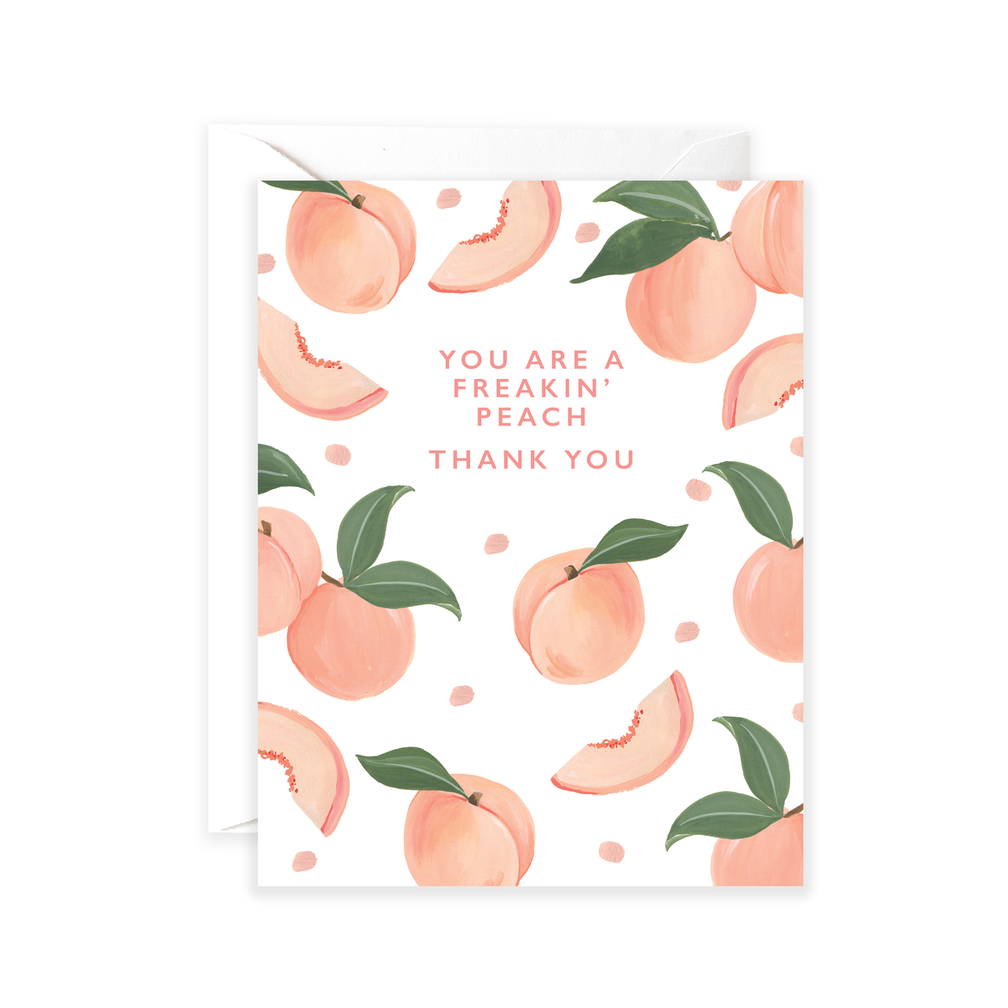 Freakin' Peach TY Greeting Card
