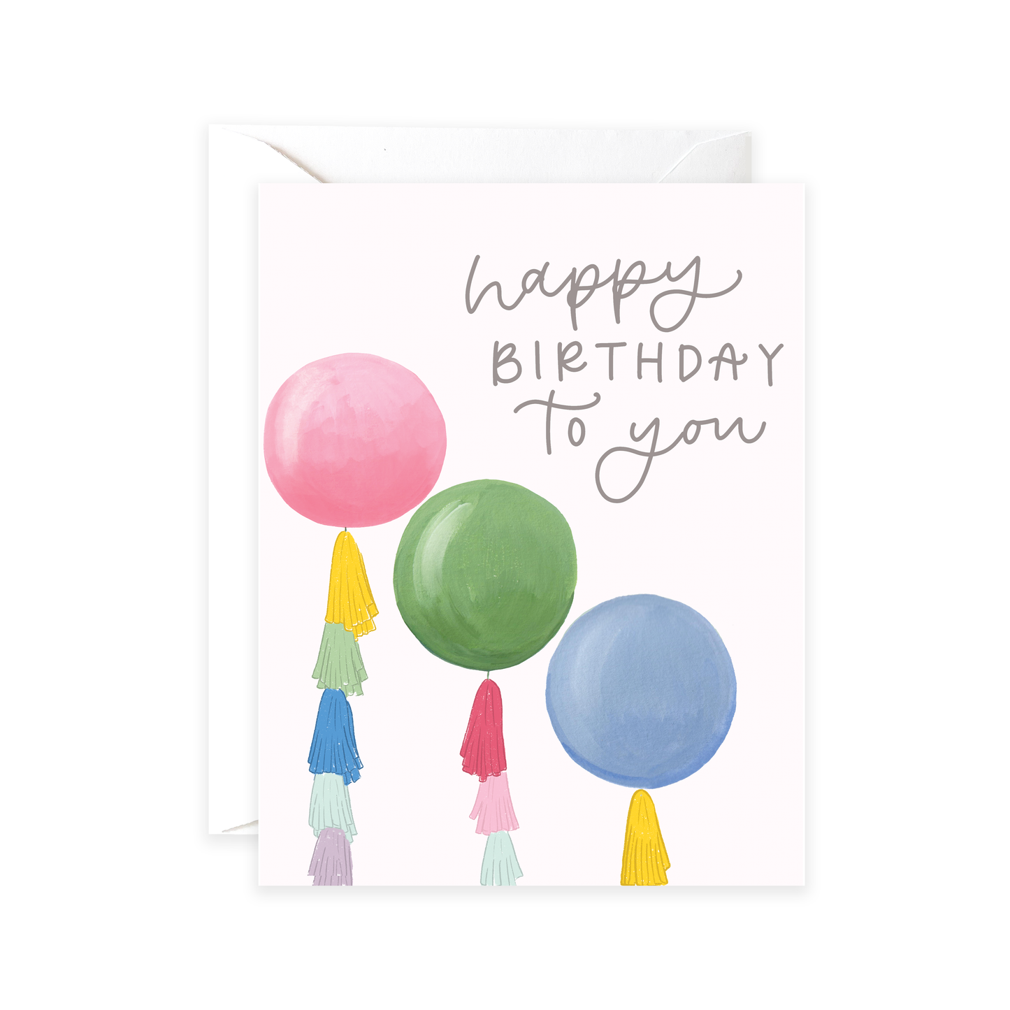Giant Birthday Balloons Greeting Card