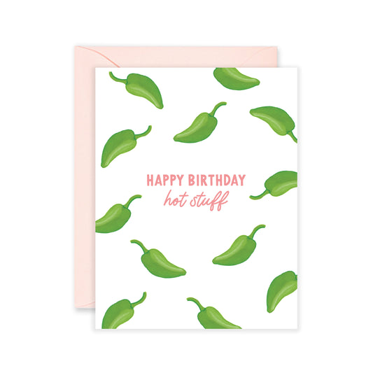 Jalapeño Hot Stuff Birthday Card