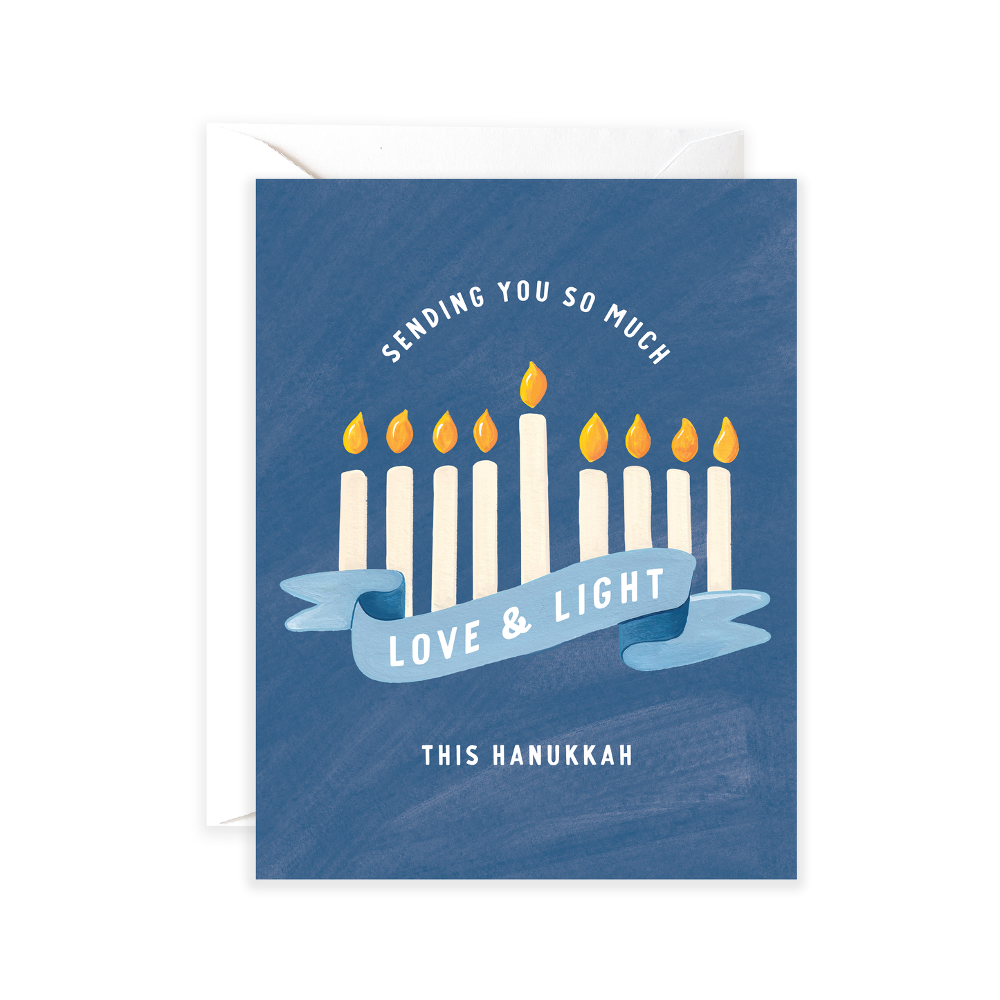 Love and Light Happy Hanukkah Greeting Card