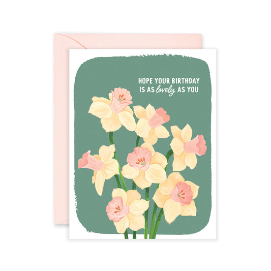 Lovely As You Birthday Greeting Card