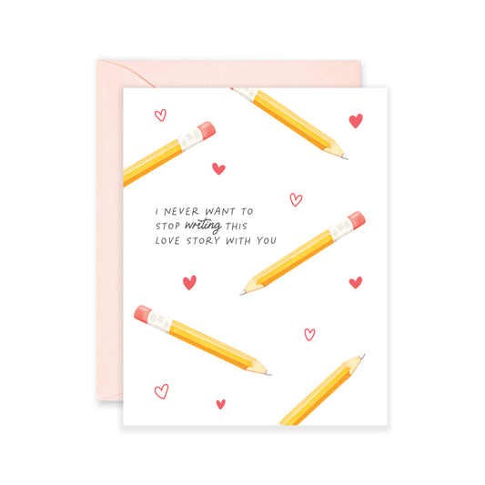 Love Story Pencils Card